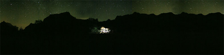 Lagerplatz im Canyon bei Nacht
