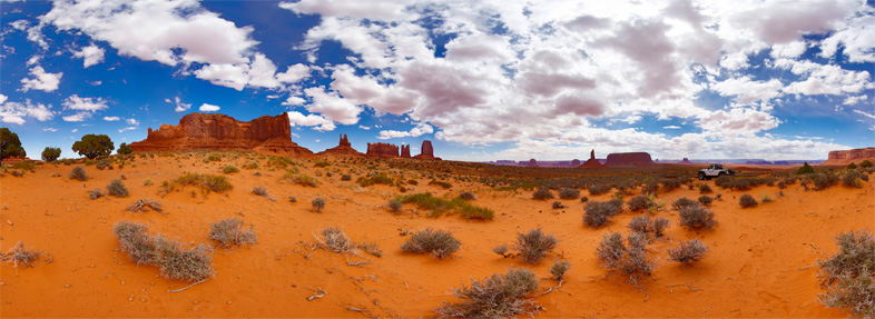 360° x 150° West of Monument Valley